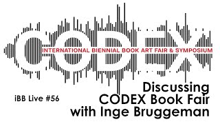 🔴 CODEX Book Fair with Inge Bruggeman iBB Live 56 [upl. by Tol]