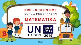 BEDAH SOAL USBN SMPMTS MATEMATIKA 2019 [upl. by Ecnerwal]