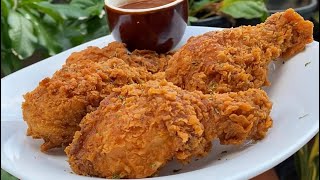 Crispy Fried Chicken Flavorful amp Delicious No Milk No Egg [upl. by Leakim]