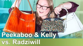 Comparing the Tory Burch Lee Radziwill Double Bag to the Peekaboo and Kelly  Autumn Beckman [upl. by Bum]