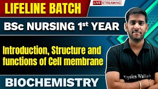 Introduction Structure and functions of Cell membrane  Biochemistry  BSc Nursing 1st Year [upl. by Petie148]