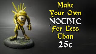 Minis for Pennies  Nothic Mini Two Ways   ̗̀Cheap Miniatures ̖́  ep17 [upl. by Adnical]