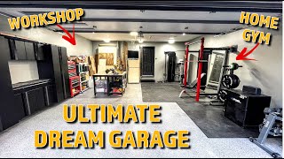 Ultimate Dream Garage Makeover DIY  Part 2  Home Gym and Workshop [upl. by Fineman]