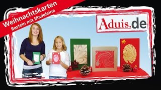 Weihnachtskarten basteln  Marmorieren mit Kindern [upl. by Traver]