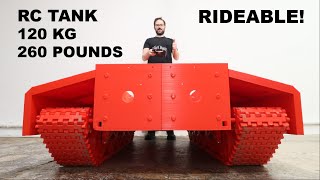 MOTORS ON THE BIG 3D PRINTED TANK [upl. by Orgell]