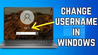 Laptop Me User Name Kaise Change Karte H How To Change User Name In Window laptopmeusernamechange [upl. by Nosle816]