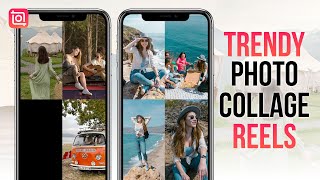 🔥Reels Trending Photo Collage Video Editing InShot Tutorial  Reels 4 Photos Collage Video✨ [upl. by Nosnhoj]