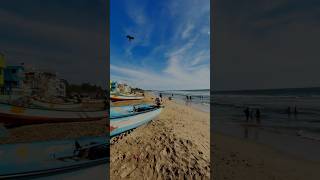 Mahabalipuram Beach 🏖️ mahabalipuram beach sunrise boat [upl. by Nodle]