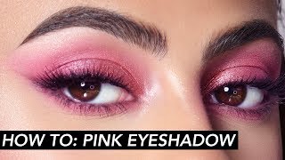 HOW TO Pink Eyeshadow  Red Lip  Hindash [upl. by Aniles880]