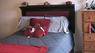 Build Your Own Changeable Color Headboard  Jons DIY [upl. by Melton]