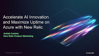 Innovate faster and maximize uptime on Azure with New Relic  ODFP964 [upl. by Klotz]