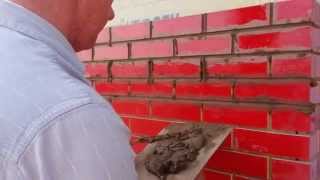 Deep tile brick joints filled with mortar [upl. by Rashidi]