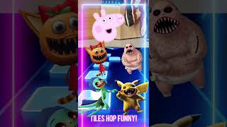 Peppa Pig 🆚 Luca Monster 🆚 Scary Minions 🆚 Scary Pikachu X Coffin Dance Tiles hop EDM Rush shorts [upl. by Ailana]