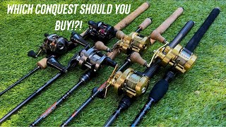 Shimano Calcutta Conquest line up What I use my baitcast combos for [upl. by Nnaycnan291]