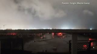 Así se inundó Alfafar una cámara instalada en una terraza captó toda la tragedia [upl. by Mordy]