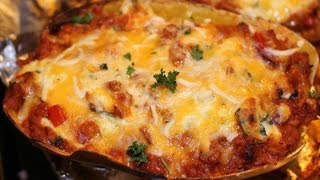 Healthy Low Carb Spaghetti Squash Lasagna [upl. by Eednus]