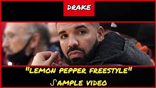 ᔑample Video Lemon Pepper Freestyle by Drake ft Rick Ross 2021 [upl. by Tager]