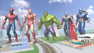 Franklin Meet Avengers in Indian Bike Driving 3D [upl. by Ala814]