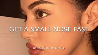 🍣get a small and thin nose in seconds fast subliminal🍣 [upl. by Notlih57]