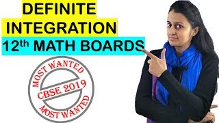 DEFINITE INTEGRATION for 12th BOARD EXAMS CBSEISC 2021 [upl. by Flosi]