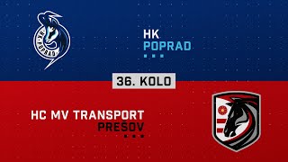 36kolo HK Poprad  HC MV Transport Prešov HIGHLIGHTS [upl. by Copp]