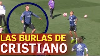 El control con el pecho de Danilo que desató las burlas de Cristiano [upl. by Salbu]