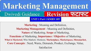 Marketing marketing management Core Concepts marketing management mba marketing management bba [upl. by Trainor]