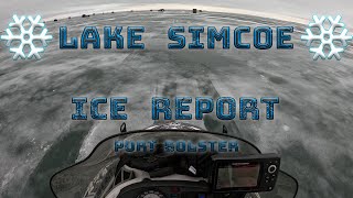 Lake Simcoe Ice Report Jan 2824 [upl. by Etnad]