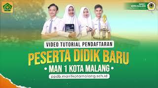 Tutorial Pendaftaran PPDB Jalur Prestasi di MAN 1 Kota Malang [upl. by Alcus]