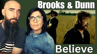 Brooks amp Dunn  Believe REACTION with my wife [upl. by Htevi]