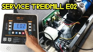 cara mengatasi treidmill error E02 service treidmill mati total [upl. by Inatsed]