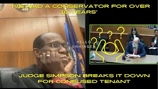 Judge Simpson vs Tenant Drama 💥 Man with Conservator Fights BACK Over Rent Hike amp Roommate Drama [upl. by Ynnohj667]