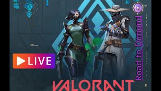 Valorant Live  Ascendant aim or Iron  Road to 50 SUBS [upl. by Llenrev]