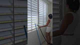 Lavar ventanas y poner cortinas cleaningmotivation home interiordesign [upl. by Xela518]