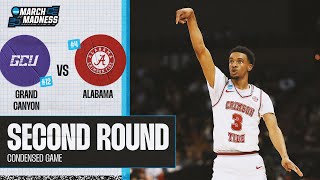 Alabama vs Grand Canyon  Second Round NCAA tournament extended highlights [upl. by Redlac]