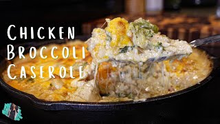 THE BEST CHEESY CHICKEN BROCCOLI RICE CASSEROLE  EASY DINNER RECIPE TUTORIAL [upl. by Jacklin]