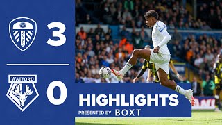 Highlights  Leeds United 30 Watford  Piroe scores again [upl. by Amesari462]