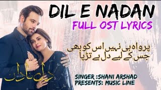 DileNadan  Full 0ST I Shani Arshad  Ft MikaalZulfiqar Amar Khan  Har Pal Geo [upl. by Nielson]