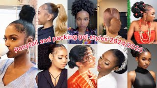 ponytail amppacking gelhairstyleslearn how to style ur by urself 20242025Bridal ponytail hairstyle [upl. by Anaejer]