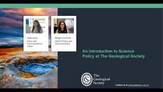 Introduction to Science Policy at The Geological Society [upl. by Enicnarf]