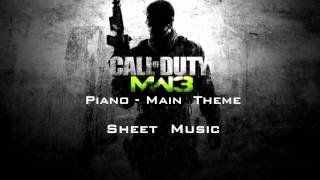 MW3 Main Theme Cover  Piano Sheet Music [upl. by Cappella]