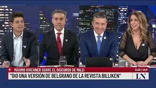 Máximo Kirchner sobre el discurso de Milei quotDio una versión de Belgrano de la revista Billikenquot [upl. by Brandwein]