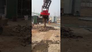 XINPU lifting magnet working 3鑫浦电磁吸盘应用 automobile grappleloader constructionequipment excavator [upl. by Sanford]