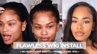 BEST FLAWLESS WIG INSTALL FOR BEGINNERS  START TO FINISH LACE WIG INSTALL  Arnellarmon [upl. by Adekahs762]