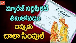 Marriage Certificate Registration Process  Marriage Registration Documents  YOYO TV Channel [upl. by Heber]