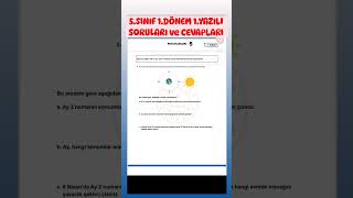 20242025 fen bilimleri 1Dönem 1Yazılı soru ve cevapları [upl. by Norah]