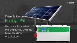 Homaya Pro  Onduleur solaire  Schneider Electric [upl. by Ahsieki]