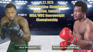 George Foreman vs Joe Frazier 1 Full Fight on RBT [upl. by Orms]