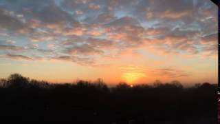 Timelapse zonsopkomst 16 januari 2017 [upl. by Drawde]