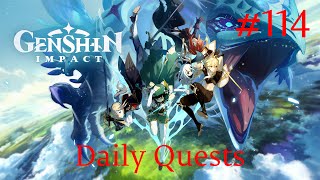 Genshin Impact Walkthrough Part 114  Daily Quests 37 No Commentary [upl. by Enyleve]